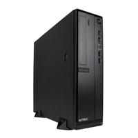 GABINETE ACTECK MINI TORRE SLIM LUBECK GS660 / AC-932530 / FUENTE 500W / MICRO ATX Y MINI ITX / USB 3.0 / VENTILADOR NEGRO / AC-932530