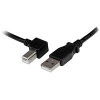CABLE ADAPTADOR USB DE 1M PARA IMPRESORA ACODADO – 1X USB A MACHO – 1X USB B MACHO EN ANGULO IZQUIERDO – STARTECH.COM MOD. USBAB1ML