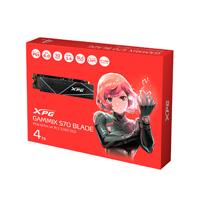 UNIDAD DE ESTADO SOLIDO SSD INTERNO XPG GAMMIX S70 BLADE 4TB M.2 2280 NVME PCIE GEN 4X4 LECT.7400 ESCRIT. 6100 MBS 3DNAND PC LAPTOP MINIPC CON DISIPADOR GAMER (AGAMMIXS70B-4T-CS)