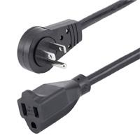 CABLE DE 1.8M DE EXTENSION DE ALIMENTACION - CABLE ALARGADOR DE CORRIENTE ROTATIVO PLANO DE 360DEG - NEMA 5-15P A NEMA 5-15R - STARTECH.COM MOD. RTPAC1016