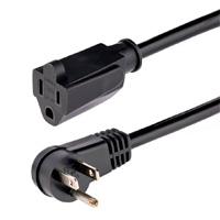 CABLE 2M DE EXTENSION DE ALIMENTACION, NGULO RECTO NEMA 5-15P A NEMA 5-15R, 13A 125V, 16AWG, ACODADO, ALARGADOR – STARTECH.COM MOD. RFX-6F-POWER-CORD