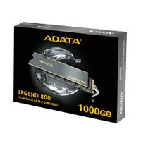 UNIDAD DE ESTADO SOLIDO SSD INTERNO ADATA LEGEND 800 1TB M.2 2280 NVME PCIE GEN 4X4 LECT. 3500 ESCRIT.2800 MBS PC LAPTOP MINIPC 3DNAND DISIPADOR (ALEG-800-1000GCS)