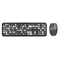 KIT ACTECK  TECLADO Y MOUSE INALAMBRICO CREATOR CHIC MK475 / 110 TECLAS / MEMBRANA / RATON OPTICO / USB 2.4 GHZ / 2 BOTONES SCROLL / NEGRO / AC-935166