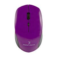 MOUSE INALAMBRICO 1600 DPI OPTICO CONECTOR USB PERFECT CHOICE ROOT PRO - MORADO