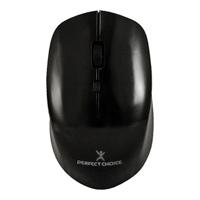 MOUSE INALAMBRICO 1600 DPI OPTICO CONECTOR USB PERFECT CHOICE ROOT PRO – NEGRO