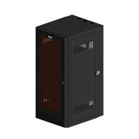 GABINETE NORTH SYSTEM NORTH015-BKT MONTAJE EN PARED C/E 26 U.R. COLOR NEGRO TEXTURIZADO **NO INCLUYE FLETE**