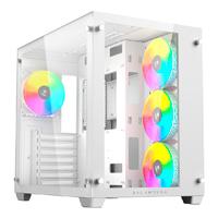 GABINETE GAMER BALAM RUSH TANK PRO GM930 / ATX – MINI TORRE / MICRO ATX – MINI ITX / PANEL CRISTAL TEMPLADO REMOVIBLE / VENTILADOR RGB / MALLA METALICA / 2 X SSD – 2 X HDD / BLANCO / BR-935951