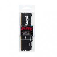 MEMORIA RAM KINGSTON DIMM DDR5 8GB 5600MT/S FURY BEAST BLACK XMP RGB CL40 288PIN 1.25V C/DISIPADOR DE CALOR P/PC/GAMER/ALTO RENDIMIENTO KF556C40BBA-8