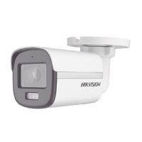 CAMARA BALA TURBOHD 2 MEGAPIXELES HIKVISION DS-2CE10DF0T-FS IMAGEN A COLOR 24/7 / LENTE 2.8 MM / LUZ BLANCA 20 MTS / EXTERIOR IP67 / DWDR / MICRFONO INTEGRADO