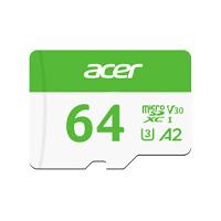 MEMORIA MICRO SD ACER MSC300 64GB UHS-I V30 LECT. 160MB/S ESCRIT. 120MB/S (BL.9BWWA.302)