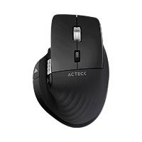 MOUSE ACTECK VIRTUOS PRO MI780 / VERTICAL / INALAMBRICO / DUAL BLUETOOTH USB / RECARGABLE / SCROLL HORIZONTAL / OPTICO / 8 BOTONES / 3200 DPI AJUSTABLE / NEGRO / AC-936187