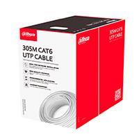BOBINA/ DAHUA/ PFM923I-6UN-C/ BOBINA DE CABLE UTP 100 COBRE / CATEGORIA 6 / COLOR BLANCO / INTERIOR / 305 METROS / REDES / VIDEO/