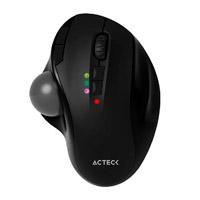 MOUSE ACTECK VIRTUOS ART MI790 / INALAMBRICO / DUAL  BLUETOOTH + USB / 2400 DPI AJUSTABLE / TRACKBALL / 7 BOTONES + SCROLL / RECARGABLE / NEGRO / AC-936309