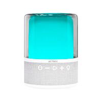 BOCINA ACTECK GLEE PURE AP50 / INALAMBRICA / BLUETOOTH – CONEXION TWS  3.5 MM / SONIDO ESTEREO / 10 W / ILUMINACION LED / SUBWOOFER / BLANCO / AC-936415