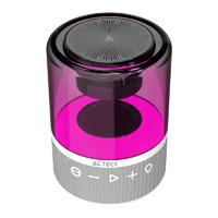 BOCINA ACTECK GLEE PURE AP30 / INALAMBRICA / BLUETOOTH – CONEXION TWS 3.5 MM / SONIDO ESTEREO / 5 W / ILUMINACION LED / BLANCO / AC-936439