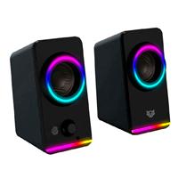 BOCINA GAMER BALAM RUSH GLIMM STYLEB G565 / ALAMBRICA USB / 3.5 MM / CONEXION BT – AUX / SONIDO ESTEREO / 10 W / ILUMINACION LED / NEGRO / BR-936996