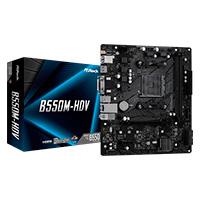 MB ASROCK B550M HDV AMD AM4 / 64 GB DDR4 4733+ OC /1 PCIE 4.0 X 16/ 1 PCIE 3.0 X 1 / 1 HYPER M.2 / 4 SATA 3 / 6 USB 3.2 / HDMI 2.1 4K /