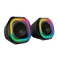 BOCINA GAMER BALAM RUSH GLIMM QUAD BG555 / ALAMBRICA USB / BLUETHOOTH – 3.5 MM / SONIDO ESTEREO / 10 W / ILUMINACION LED / NEGRO / BR-937016