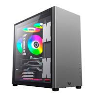 GABINETE GAMER BALAM RUSH ERIS SPECIALGM985 / MEDIA TORRE / ATX, MICRO ATX, MINI ITX / ILUMINACION LED / PANEL CRISTAL TEMPLADO, METAL / NEGRO – GRIS / BR-935654