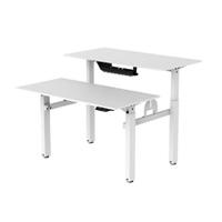 ESCRITORIO ACTECK ERGO DESK V2 ED727 / ERGONOMICO / DOBLE ALTURA / CONTROL INTELIGENTE / ALTURA AJUSTABLE / MAX 80 KG ESTATICO / ACERO – ABS – AGLOMERADO / BLANCO / AC-937276