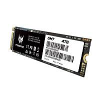 UNIDAD DE ESTADO SOLIDO SSD INTERNO PREDATOR GM7 4TB M.2 2280 NVME PCIE GEN 4X4 LECT.7200 ESCRIT.6300 MBS 3D TLC NAND PC LAPTOP MINIPC BL.9BWWR.120