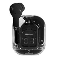 AUDIFONOS INALAMBRICOS BLUETOOTH TWS CON DISPLAY PERFECT CHOICE CLEARBEAT – NEGRO