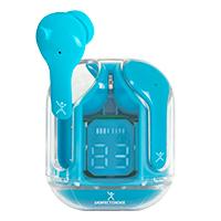 AUDIFONOS INALAMBRICOS BLUETOOTH TWS CON DISPLAY PERFECT CHOICE CLEARBEAT – AZUL