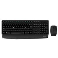 KIT ACTECK CREATOR PLUS MK465 / TECLADO Y MOUSE / INALAMBRICO / RECEPTOR USB / 105 TECLAS / ERGONOMICO – MULTIFUNCION / WIN – MAC – IOS – ANDROID / OPTICO / 1200 DPI / 3 BOTONES / NEGRO / AC-936354
