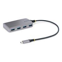 HUB USB DE 4 PUERTOS USBA - USB 3.0 DE 5GBPS - ALIMENTADO POR EL BUS - CONCENTRADOR USB-C DE 4 PUERTOS USB-A CON ALIMENTACION OPCIONAL - HUB USB PORTATIL - CABLE 30CM