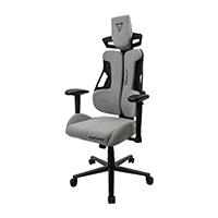 SILLA OCELOT GAMING OST-GRAY SCORPIO / TELA / BASE METALICA / DESCANSABRAZOS 2D / PISTON CLASE 4 / RECLINABLE 170 GRADOS / HASTA 150KG / COJINES LUMBAR Y CERVICAL / COLOR GRIS
