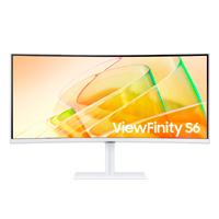 MONITOR LED SAMSUNG 34 PULGADAS,WIDESCREEN, WQHD 3,440 X 1,440, HDMI 1, D. PORT 1, 100HZ, 5MS, BLANCO, BOCINAS, CURVO, 1000R, THUNDERBOLT, USB-C