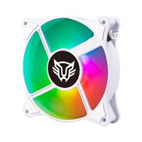 VENTILADOR DE AIRE BALAM RUSH  EOLOX BLAZE EX90KW / 3 PZ / FLUJO DE AIRE 35.37 CFM / SILENCIOSO  22.5 D B / 1200 RPM / 3 PINES MACHO Y HEMBRA / AURA RGB / BLANCO / BR-937955