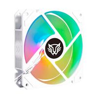 VENTILADOR DE AIRE BALAM RUSH EOLOX BLAZE EX70W / FLUJO DE AIRE 30.71 CFM / SILENCIOSO 221 DB / VELOCIDAD 1200 RPM / PINES 3 MACHO Y HEMBRA / BLANCO /  AURA RGB / BR-938051