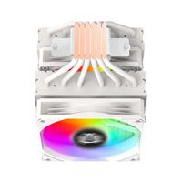 DISIPADOR DE AIRE BALAM RUSH NITROX NX70 / HIDRAULICO / 4 PINES PWM ARG / 3 PINES 5V / 6 PIPAS 2 TORRES / 600 -1800 RPM / FLUJO DE AIRE 73.6 CFM / 210 W / INTEL – AMD / BLANCO / BR-937931