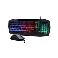 KIT TECLADO Y MOUSE BALAM RUSH SQUAD MASTER KTM333 / MULTIMEDIA / ERGONOMICO / ALAMBRICO / ILUMINACION ARCOIRIS / MEMBRANA / 3200 DPI / WINDOWS – MAC – IOS -ANDROID / BR-936293