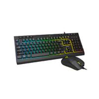 KIT ACTECK CREATOR AUREAN PRO MK477G / TECLADO Y MOUSE / ALAMBRICO / ILUMINACION LED / 105 TECLAS / ANTI-GOSTING / MULTIMEDIA / OPTICO / 8000 DPI AJUSTABLE / 7 BOTONES / NEGRO / AC-936750