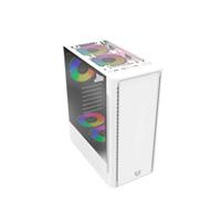 GABINETE GAMER BALAM RUSH NYX GI730 / MINI TORRE / MICRO ATX - MINI ITX / 3 VENTILADORES RGB INCLUIDOS / BAHIA PARA HDD - SSD / PANEL LATERAL DE CRISTAL TEMPLADO / BLANCO / BR-936101