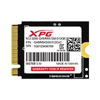UNIDAD DE ESTADO SOLIDO SSD INTERNO XPG GAMMIX S55 512GB M.2 2230 NVME PCIE GEN 4X4 LECT. 5000 ESCRIT. 3700 MBS 3DNAND PC MINIPC GAMER (SGAMMIXS55-512G-C)