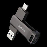 MEMORIA QUARONI 64GB USB 3.2 / DUAL A AND C / OTG / METALICA