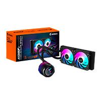 DISIPADOR DE ENFRIAMIENTO LIQUIDO GIGABYTE GP-AORUS WATERFORCE X II 240/240MM/ SOCKET 115X, 1200, 1700, 1851, AMD TR4, AM5, AM4, STR5/S-1200/AM4/AM5/RGB