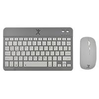 KIT TECLADO Y MOUSE INALAMBRICO BLUETOOTH RECARGABLE ERGONOMICO COMPACTO PERFECT CHOICE GENOVA – NEGRO
