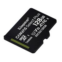 MEMORIA FLASH MICRO SD KINGSTON SDXC CANVAS SELECT PLUS 128GB 100R UHS-I U1 V10 SIN/ADAPTADOR SDCS2/128GBSP
