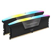 MEMORIA RAM CORSAIR DDR5 VENGEANCE RGB DIMM 6400MT/S 32GB 2X16GB CL36 BLACK CMH32GX5M2B6400C36