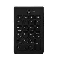 TECLADO NUMERO INALAMBRICO CONECTOR USB PORTATIL 22 TECLAS DE MEMBRANA PERFECT CHOICE NUMBRA – NEGRO