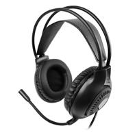 AUDIFONOS DIADEMA ALAMBRICOS CON MICROFONO FLEXIBLE PARA STREAMING 3.5MM TRRS PERFECT CHOICE STREAM PRO – NEGRO