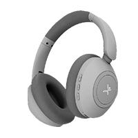 AUDIFONOS ON-EAR INALAMBRICOS PLEGABLES MANOS LIBRES CON BT PERFECT CHOICE SOUNDIA – GRIS
