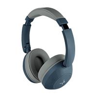 AUDIFONOS ON-EAR INALAMBRICOS PLEGABLES MANOS LIBRES CON BT PERFECT CHOICE SOUNDIA – AZUL