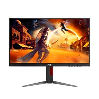 MONITOR GAMER AOC 27G4 / PANEL IPS / 27 PULGADAS / HDMI / DISPLAYPORT / ASPECTO 169 / TR 1 MS / ADAPTIVE SYNC / 180 HZ / RESOLUCION 1920 X 1080 / BRILLO 300 CD/M2 / VESA 100X100 MM/ NEGRO Y ROJO