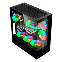 GABINETE GAMER BALAM RUSH TANK SUPER 9200TB / MEDIA TORRE / ATX – MICRO ATX – ITX / PANELES REMOVIBLES CRISTAL TEMPLADO / 3X VENTILADORES ARGB / SOPORTE DE ENFRIAMIENTO / NEGRO / BR-938723