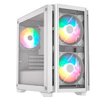 GABINETE GAMER BALAM RUSH / MINI TORRE / CARBONO CRYSTAL 4000C / MICRO-ATX, MINI-ATX / 3 VENTILADORES ARGB / PANEL IZQ CRISTAL + FRENTE CRISTAL / BLANCO / BR-938884